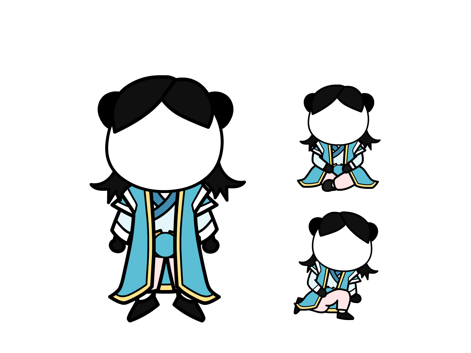 人物图-玄幻修仙-多动作-女4