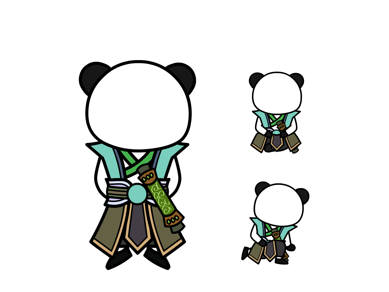 人物图-玄幻修仙-多动作-男5